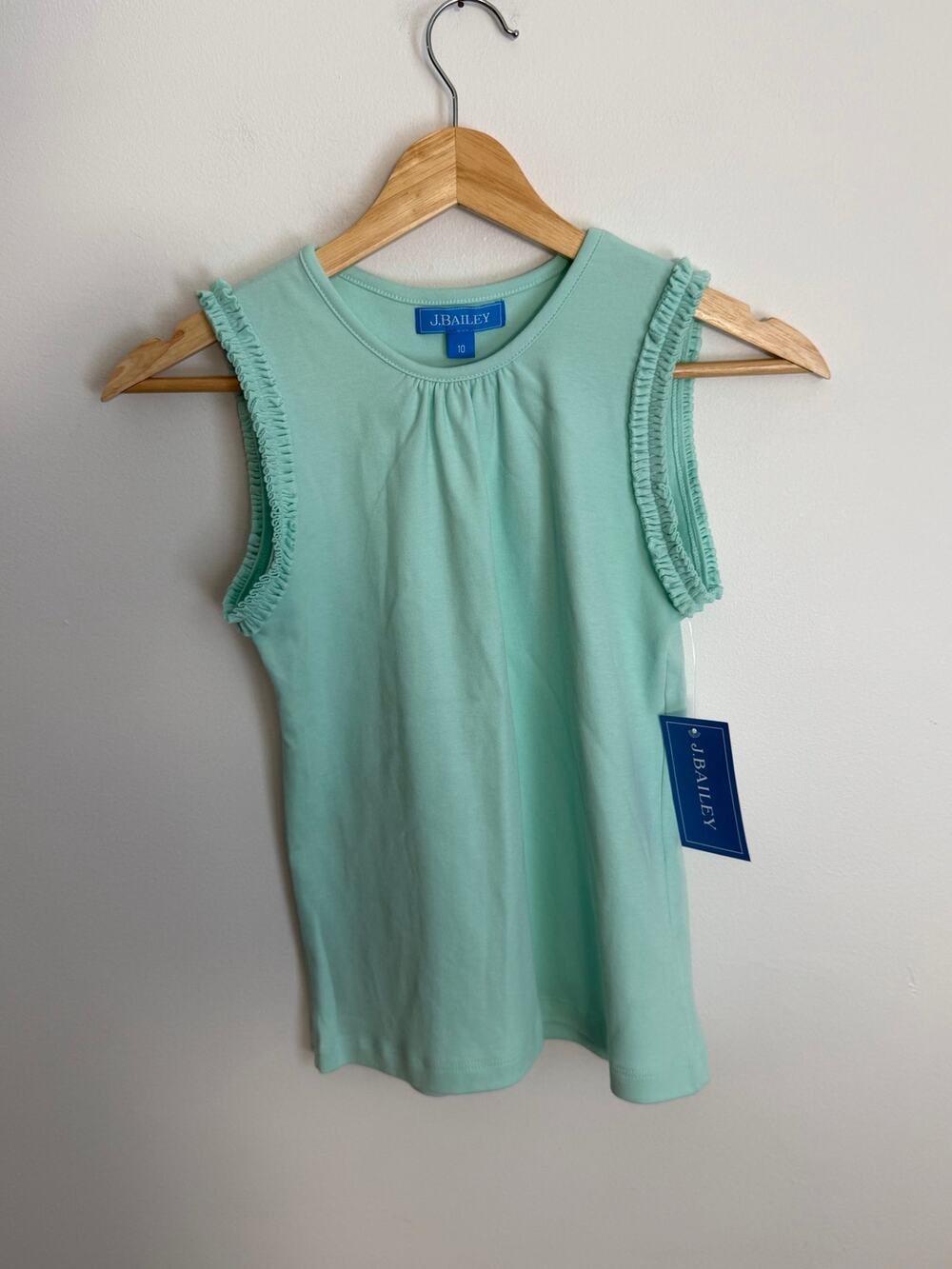 J. Bailey Girls Summer Tee- Seaglass NWT size 12 $34